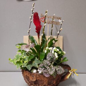 Tazón estilo tronco