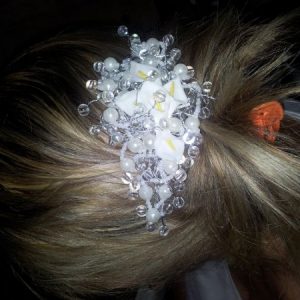 Tocado de pelo novia