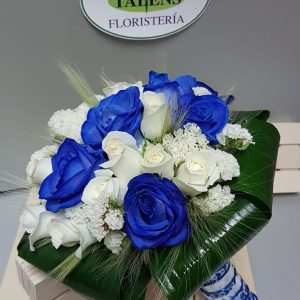 Bouquet de novia rosas azules