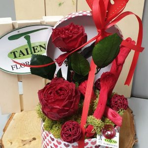 Caja redonda preservada