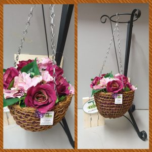 Base colgante mimbre