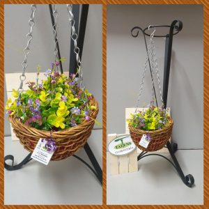 Base colgante mimbre