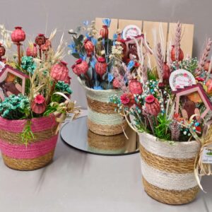 Cesta mimbre preservada